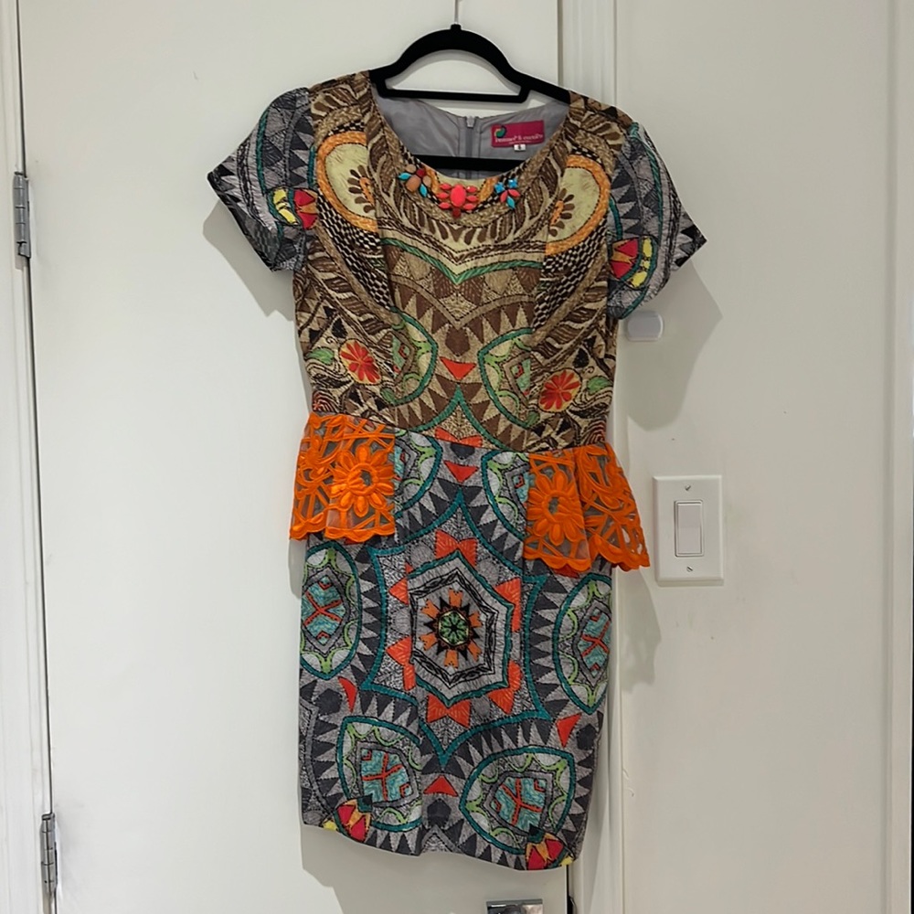 Hemant & Nandita Colorful Cocktail Dress